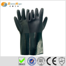 Sunnyhope gauntlet Sandy Finish nahtlose Liner industriellen PVC Handschuh